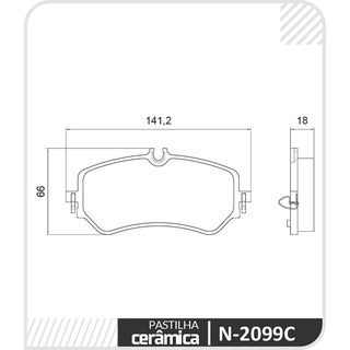 PASTILHA DE FREIO TRASEIRA COBREQ