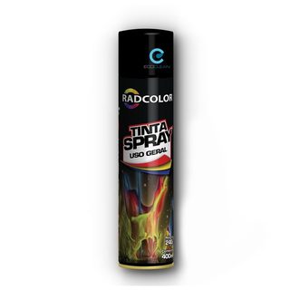 TINTA SPRAY PRETO BRILHANTE RADNAQ